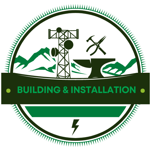 green minimalist signal tower logo design (2)